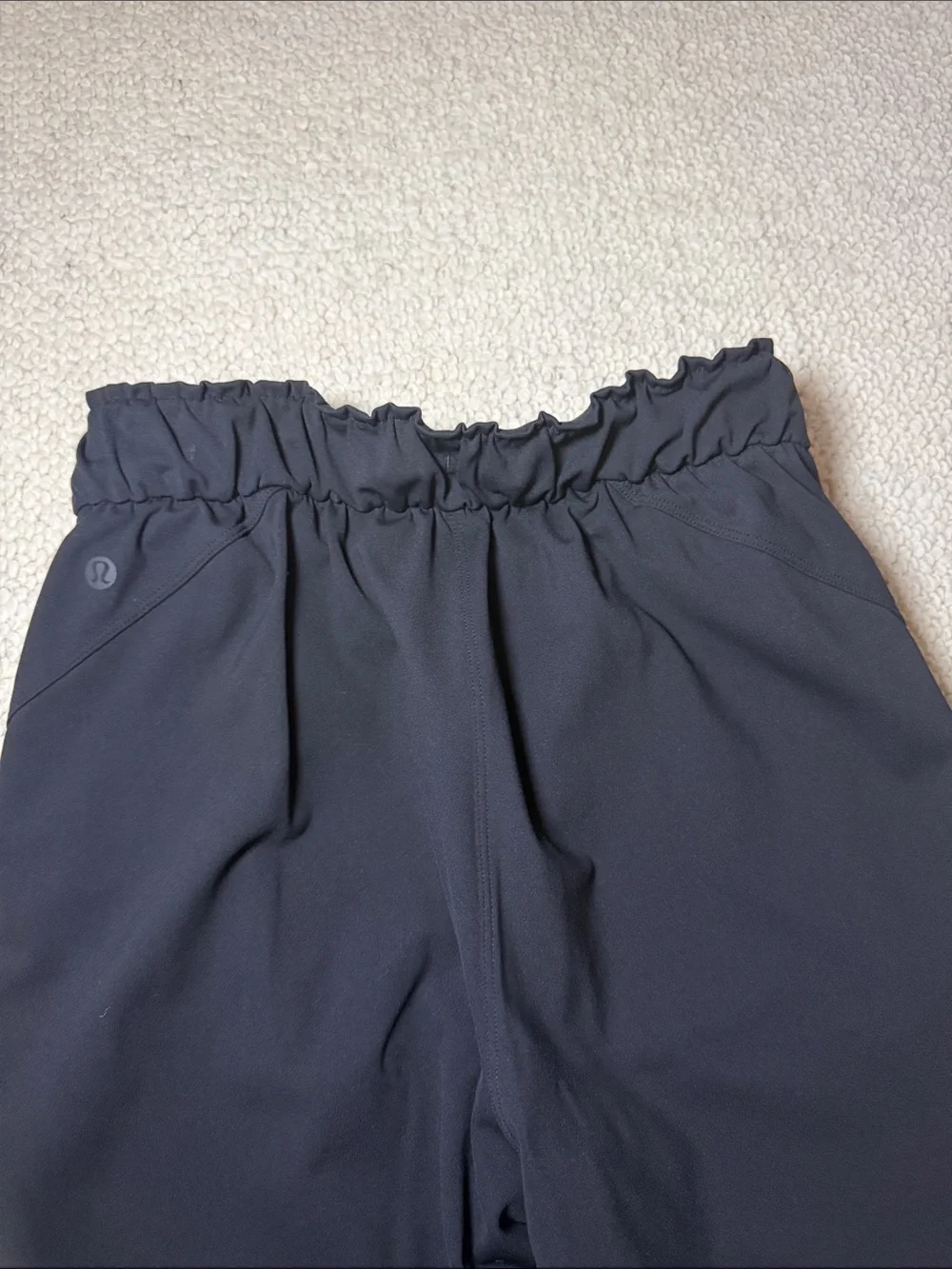 lululemon athletica Black Paperbag-Waist Joggers